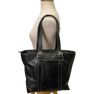 Vintage Coach Legacy Hampton Tote Shopper Handbag Leather